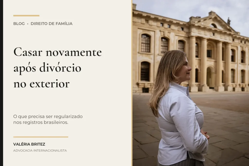 Valéria Britez em conteúdo sobre novo casamento após divórcio realizado no exterior